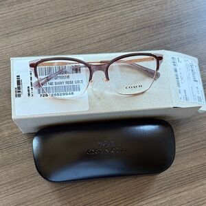 Coach Women's Rose Gold Glasses hc5184